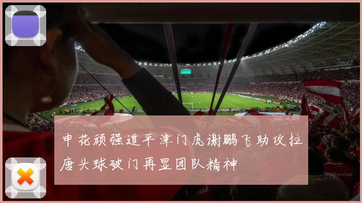 申花顽强追平津门虎谢鹏飞助攻拉唐头球破门再显团队精神