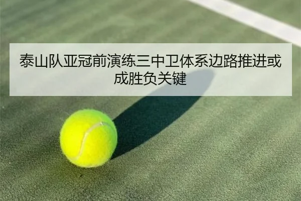 泰山队亚冠前演练三中卫体系边路推进或成胜负关键